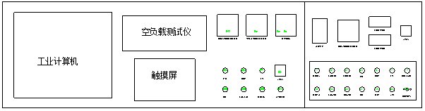 變壓器綜合測試臺(tái)面板整體布局圖